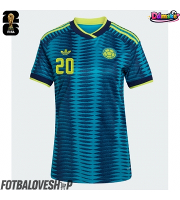 Kolumbie Juan Fernando Quintero #20 Dámské Venkovní Dres MS 2026 Krátký Rukáv