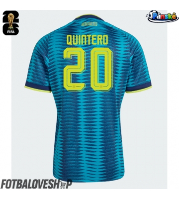 Kolumbie Juan Fernando Quintero #20 Venkovní Dres MS 2026 Krátký Rukáv