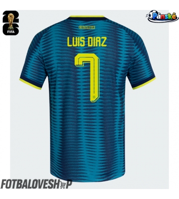 Kolumbie Luis Diaz #7 Venkovní Dres MS 2026 Krátký Rukáv