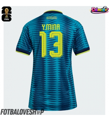 Kolumbie Yerry Mina #13 Dámské Venkovní Dres MS 2026 Krátký Rukáv