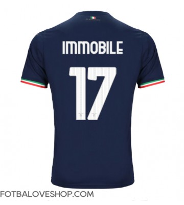 Lazio Ciro Immobile #17 Venkovní Dres 2023-24 Krátký Rukáv