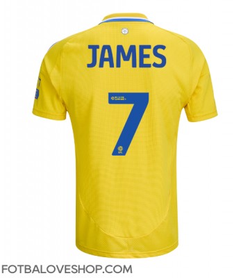 Leeds United Daniel James #7 Venkovní Dres 2024-25 Krátký Rukáv