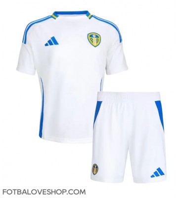 Leeds United Dětské Domácí Dres 2024-25 Krátký Rukáv (+ trenýrky)