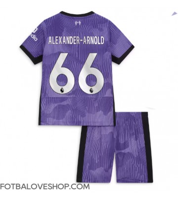 Liverpool Alexander-Arnold #66 Dětské Alternativní Dres 2023-24 Krátký Rukáv (+ trenýrky)