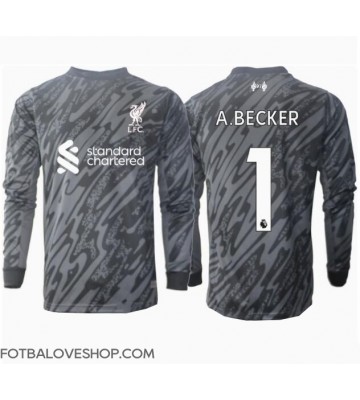 Liverpool Alisson Becker #1 Brankářské Domácí Dres 2024-25 Dlouhý Rukáv