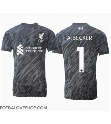 Liverpool Alisson Becker #1 Brankářské Domácí Dres 2024-25 Krátký Rukáv