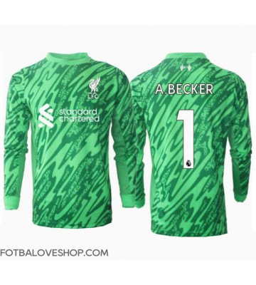 Liverpool Alisson Becker #1 Brankářské Venkovní Dres 2024-25 Dlouhý Rukáv