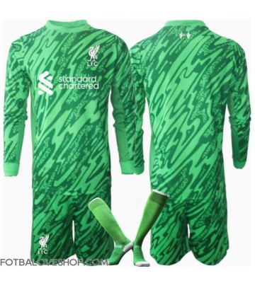 Liverpool Brankářské Dětské Venkovní Dres 2024-25 Dlouhý Rukáv (+ trenýrky)