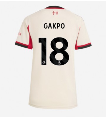 Liverpool Cody Gakpo #18 Dámské Venkovní Dres 2025-26 Krátký Rukáv Liverpool Cody Gakpo #18 Dámské Venkovní Dres 2025-26 Krátký Rukáv