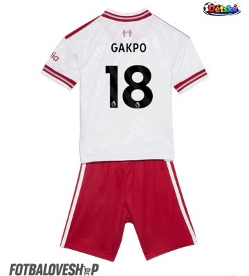 Liverpool Cody Gakpo #18 Dětské Venkovní Dres 2026-27 Krátký Rukáv (+ trenýrky)