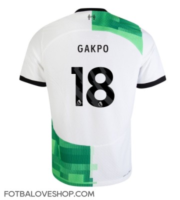 Liverpool Cody Gakpo #18 Venkovní Dres 2023-24 Krátký Rukáv