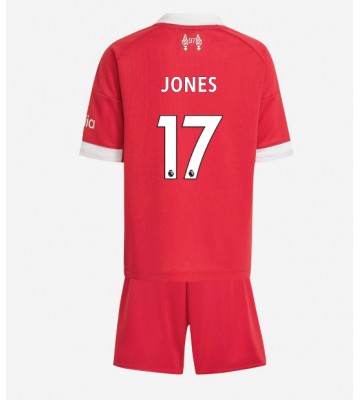 Liverpool Curtis Jones #17 Dětské Domácí Dres 2025-26 Krátký Rukáv (+ trenýrky)