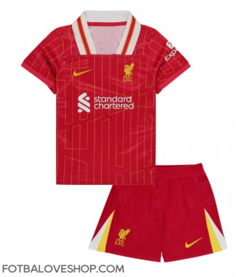 Liverpool Dětské Domácí Dres 2024-25 Krátký Rukáv (+ trenýrky)