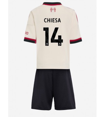 Liverpool Federico Chiesa #14 Dětské Venkovní Dres 2025-26 Krátký Rukáv (+ trenýrky)