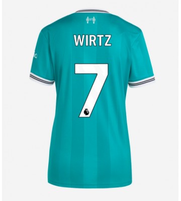 Liverpool Florian Wirtz #7 Dámské Alternativní Dres 2025-26 Krátký Rukáv
