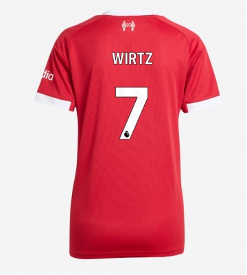 Liverpool Florian Wirtz #7 Dámské Domácí Dres 2025-26 Krátký Rukáv