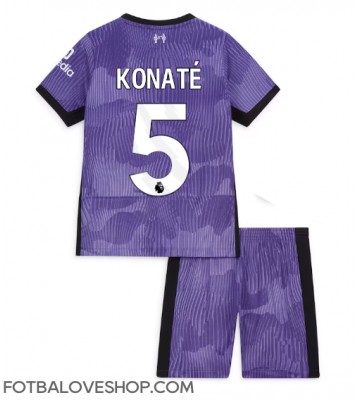 Liverpool Ibrahima Konate #5 Dětské Alternativní Dres 2023-24 Krátký Rukáv (+ trenýrky)