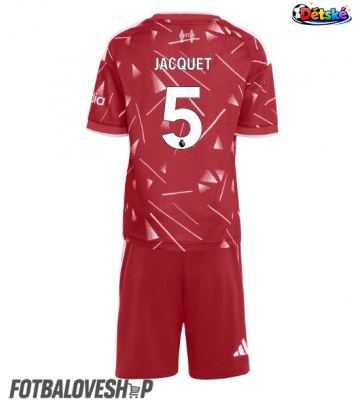 Liverpool Jeremy Jacquet #5 Dětské Domácí Dres 2026-27 Krátký Rukáv (+ trenýrky)