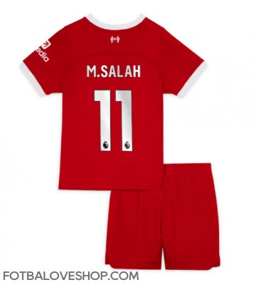 Liverpool Mohamed Salah #11 Dětské Domácí Dres 2023-24 Krátký Rukáv (+ trenýrky)