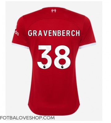 Liverpool Ryan Gravenberch #38 Dámské Domácí Dres 2023-24 Krátký Rukáv