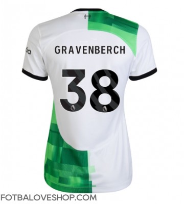 Liverpool Ryan Gravenberch #38 Dámské Venkovní Dres 2023-24 Krátký Rukáv