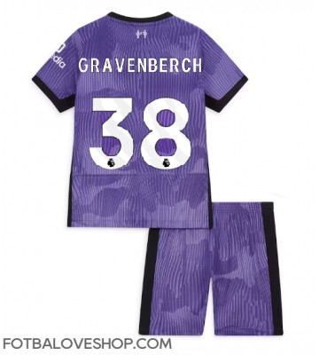 Liverpool Ryan Gravenberch #38 Dětské Alternativní Dres 2023-24 Krátký Rukáv (+ trenýrky)