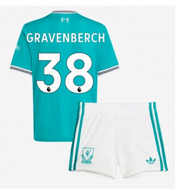 Liverpool Ryan Gravenberch #38 Dětské Alternativní Dres 2025-26 Krátký Rukáv (+ trenýrky)