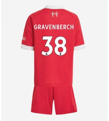 Liverpool Ryan Gravenberch #38 Dětské Domácí Dres 2025-26 Krátký Rukáv (+ trenýrky)