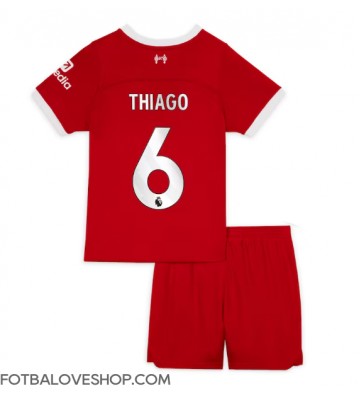 Liverpool Thiago Alcantara #6 Dětské Domácí Dres 2023-24 Krátký Rukáv (+ trenýrky)