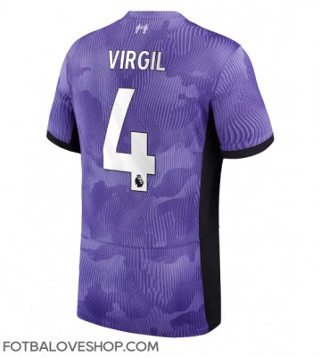 Liverpool Virgil van Dijk #4 Alternativní Dres 2023-24 Krátký Rukáv
