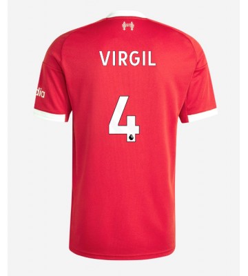 Liverpool Virgil van Dijk #4 Domácí Dres 2025-26 Krátký Rukáv