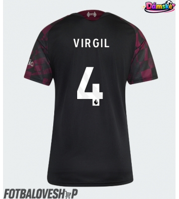 Liverpool Virgil van Dijk #4 Dámské Alternativní Dres 2026-27 Krátký Rukáv
