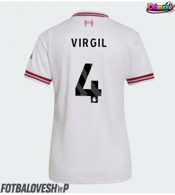 Liverpool Virgil van Dijk #4 Dámské Venkovní Dres 2026-27 Krátký Rukáv