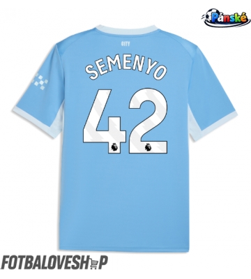 Manchester City Antoine Semenyo #42 Domácí Dres 2026-27 Krátký Rukáv