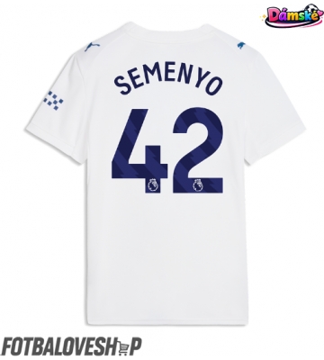 Manchester City Antoine Semenyo #42 Dámské Alternativní Dres 2026-27 Krátký Rukáv