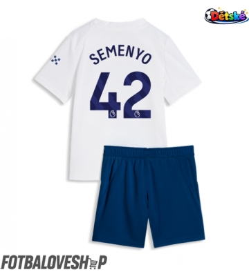 Manchester City Antoine Semenyo #42 Dětské Alternativní Dres 2026-27 Krátký Rukáv (+ trenýrky)