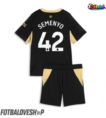 Manchester City Antoine Semenyo #42 Dětské Venkovní Dres 2026-27 Krátký Rukáv (+ trenýrky)