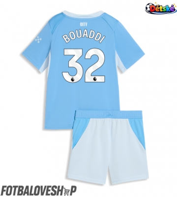 Manchester City Ayyoub Bouaddi #32 Dětské Domácí Dres 2026-27 Krátký Rukáv (+ trenýrky)