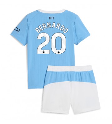 Manchester City Bernardo Silva #20 Dětské Domácí Dres 2025-26 Krátký Rukáv (+ trenýrky)