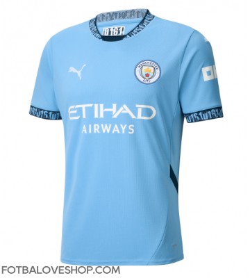 Manchester City Domácí Dres 2024-25 Krátký Rukáv