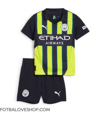 Manchester City Dětské Venkovní Dres 2024-25 Krátký Rukáv (+ trenýrky)