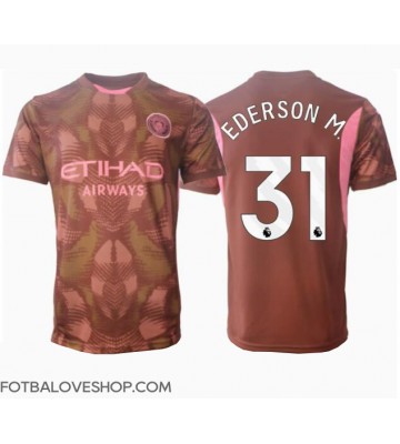 Manchester City Ederson Moraes #31 Brankářské Domácí Dres 2024-25 Krátký Rukáv