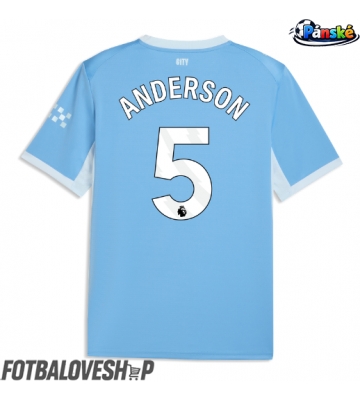 Manchester City Elliot Anderson #5 Domácí Dres 2026-27 Krátký Rukáv