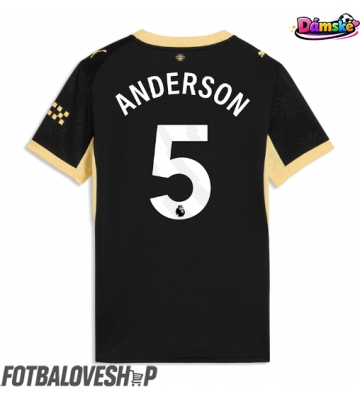 Manchester City Elliot Anderson #5 Dámské Venkovní Dres 2026-27 Krátký Rukáv
