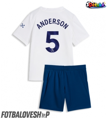 Manchester City Elliot Anderson #5 Dětské Alternativní Dres 2026-27 Krátký Rukáv (+ trenýrky)