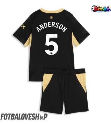 Manchester City Elliot Anderson #5 Dětské Venkovní Dres 2026-27 Krátký Rukáv (+ trenýrky)