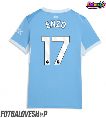 Manchester City Enzo Fernandez #17 Dámské Domácí Dres 2026-27 Krátký Rukáv