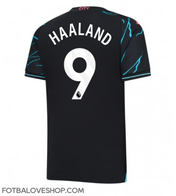 Manchester City Erling Haaland #9 Alternativní Dres 2023-24 Krátký Rukáv