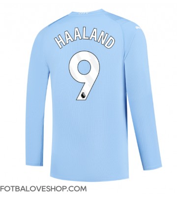 Manchester City Erling Haaland #9 Domácí Dres 2023-24 Dlouhý Rukáv