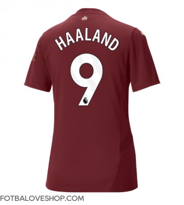 Manchester City Erling Haaland #9 Dámské Alternativní Dres 2024-25 Krátký Rukáv